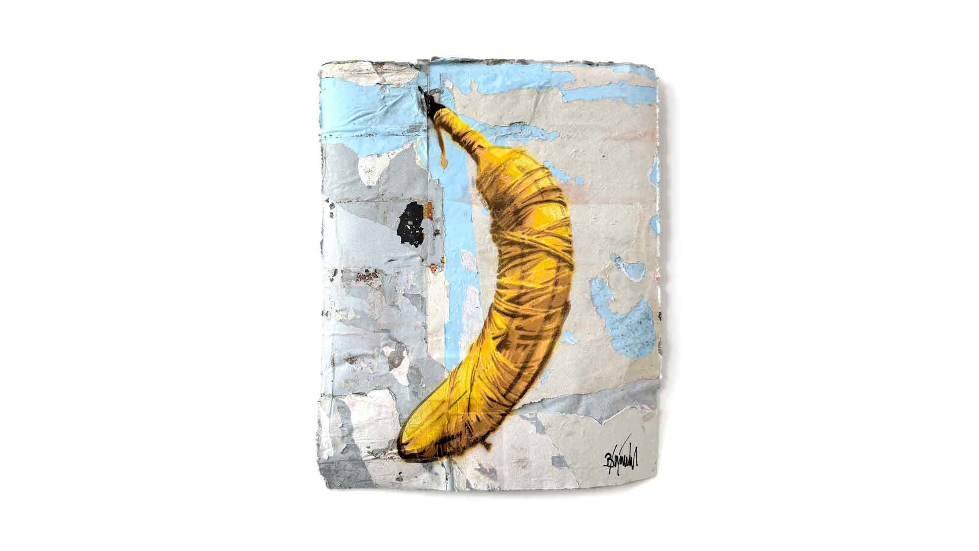 Streetart Künstler Thomas Baumgärtel – der &raquo;Bananensprayer&laquo; – auf der &raquo;Art Karlsruhe&laquo;, 20. bis 23. Februar 2025