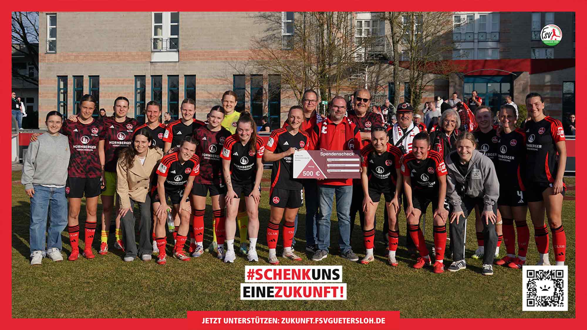 Großartige Geste der Solidarität: 1. FC Nürnberg unterstützt den FSV Gütersloh mit mehr als 1.580 Euro Großartige Geste der Solidarität: 1. FC Nürnberg unterstützt den FSV Gütersloh mit mehr als 1.580 Euro