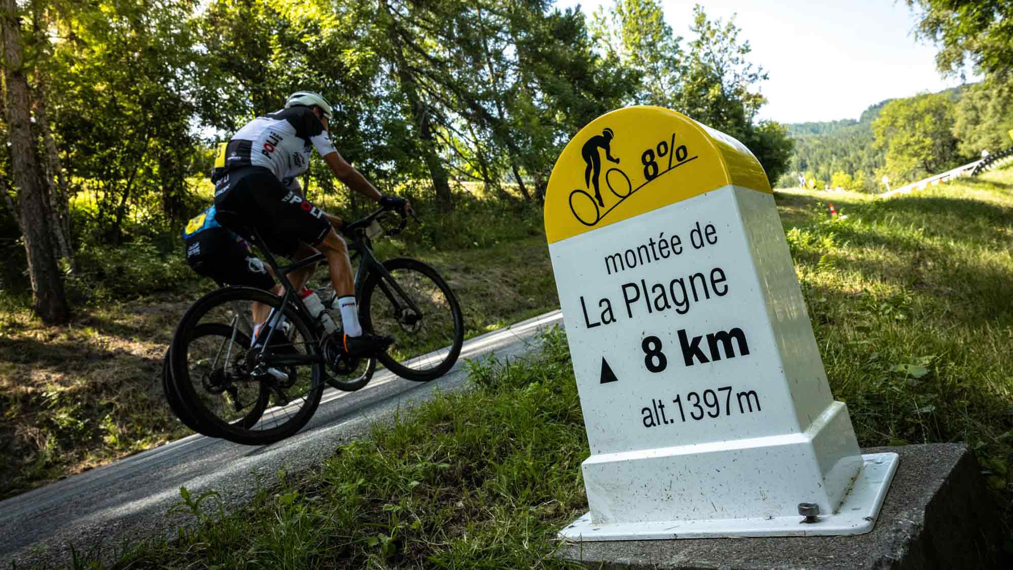 Tour de France 2025 – ein Highlight für La Plagne, Zieleinfahrt der 19. Etappe Albertville – La Plagne (131 Kilometer)