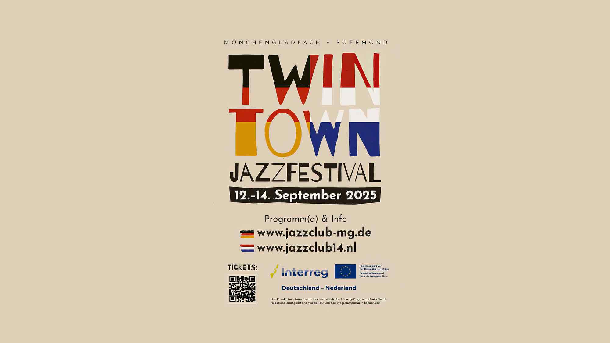 Jazz über Grenzen hinweg: Twin Town Jazzfestival bringt Mönchengladbach und Roermond zusammen, 12. bis 14. September 2025