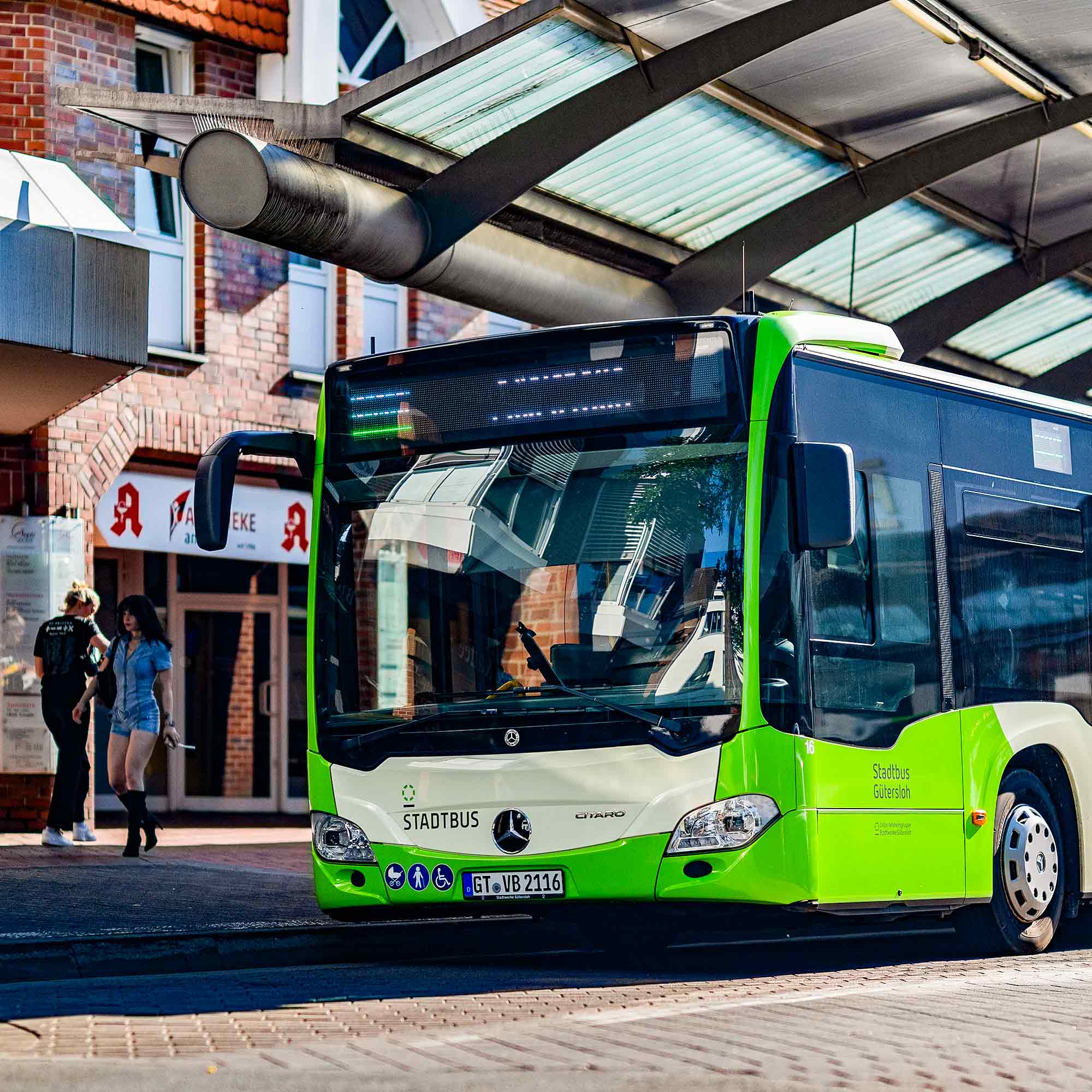 Stadtbus Gütersloh am ZOB