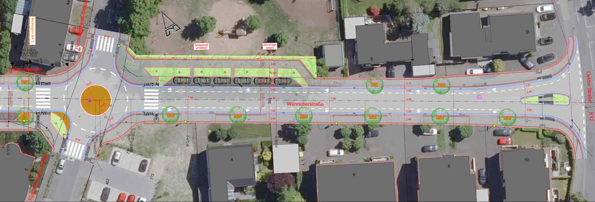 Rheda Wiedenbrück: Vollsperrung der Wenneberstraße und der Kreuzung Fürst Bentheim Straße, Wenneber Straße, Bahnhofstraße ab dem 18. August 2025