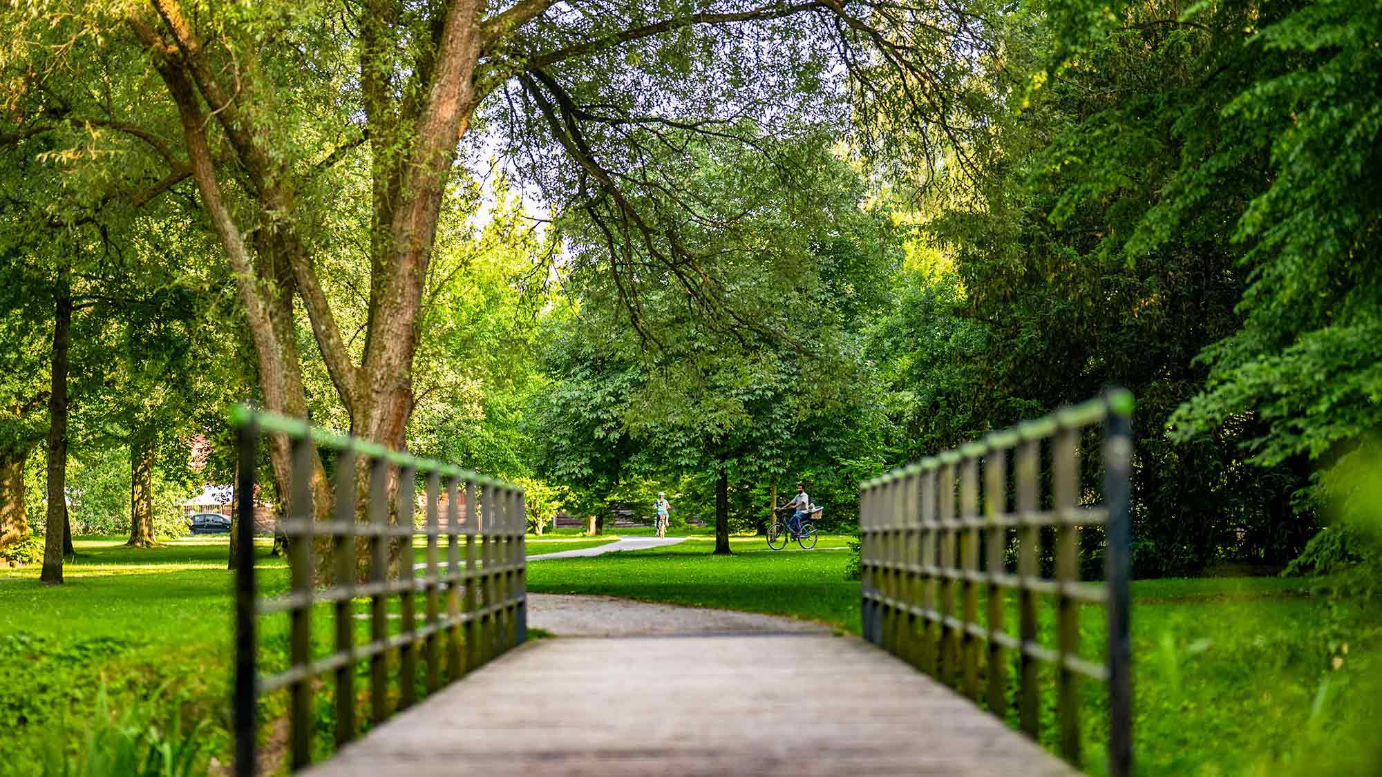 Brücke zum Riegerpark Gütersloh Brücke zum Riegerpark Gütersloh
