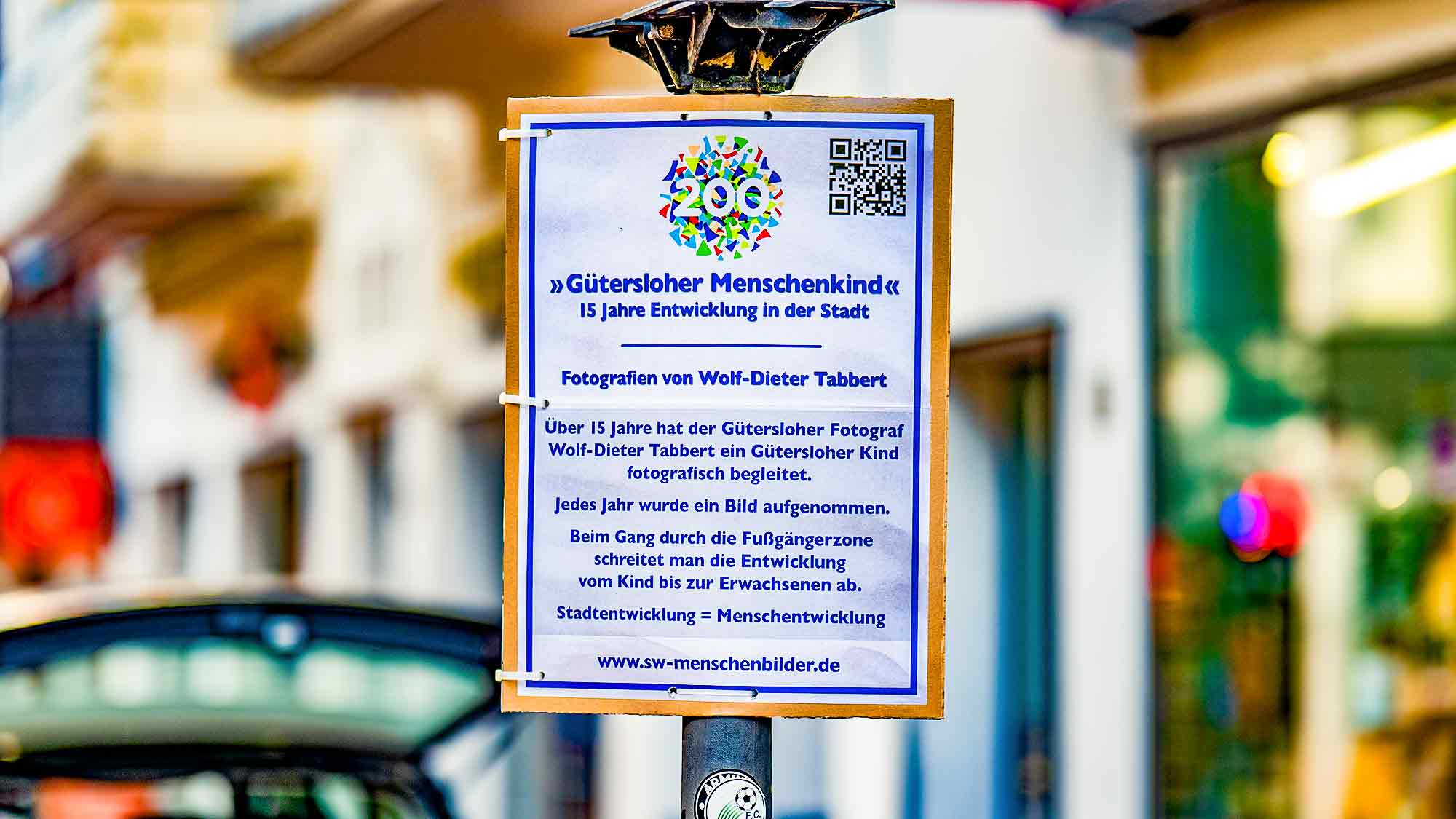 »Gütersloher Menschenkind« – 15 Jahre Entwicklung in der Stadt – Fotografien von Wolf Dieter Tabbert »Gütersloher Menschenkind« – 15 Jahre Entwicklung in der Stadt – Fotografien von Wolf Dieter Tabbert