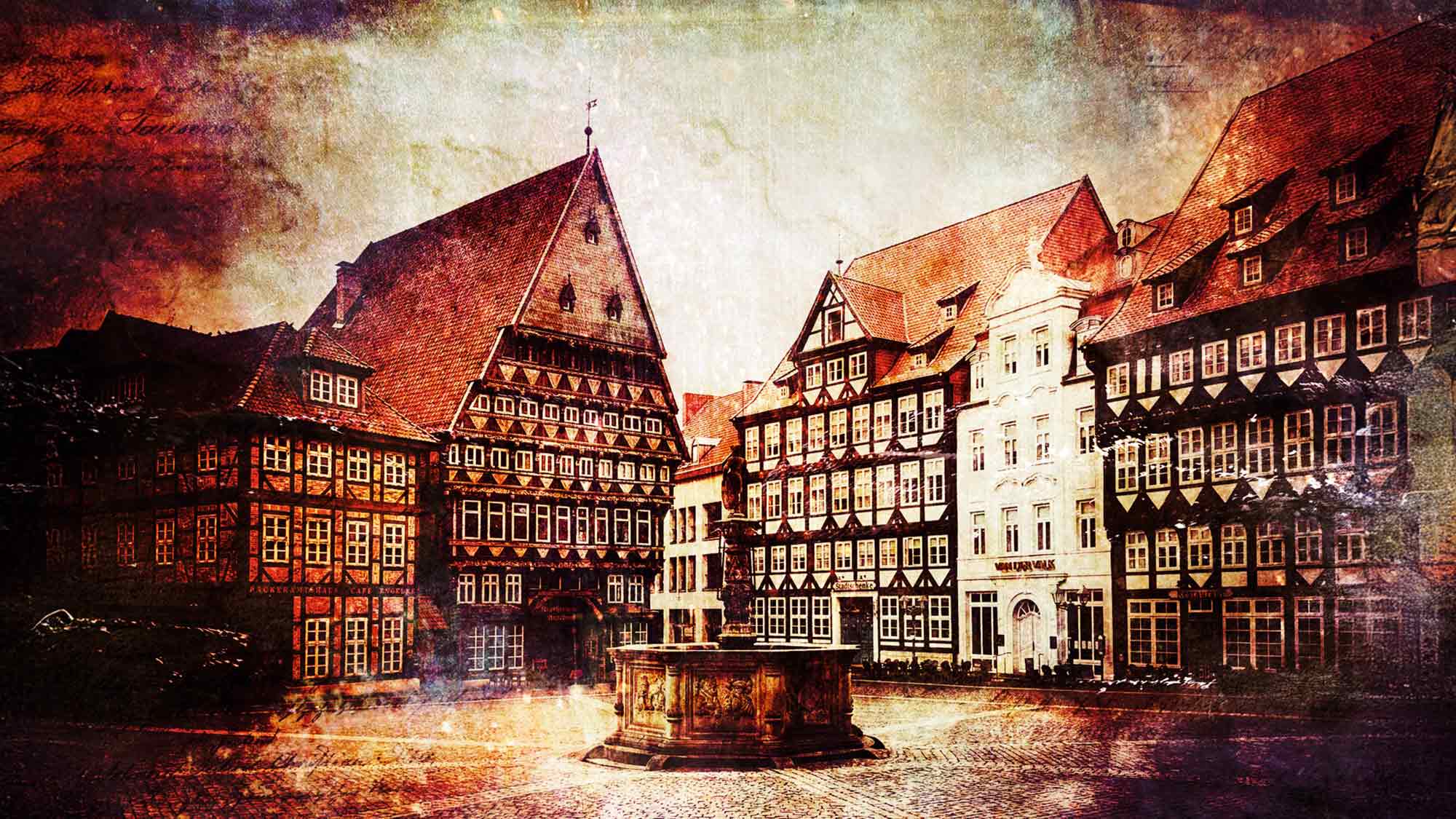Foto Ausstellung &raquo;Hildesheimer Stadtansichten&laquo; im Rathaus Hildesheim, 1. Oktober 2025 bis 31. März 2026
