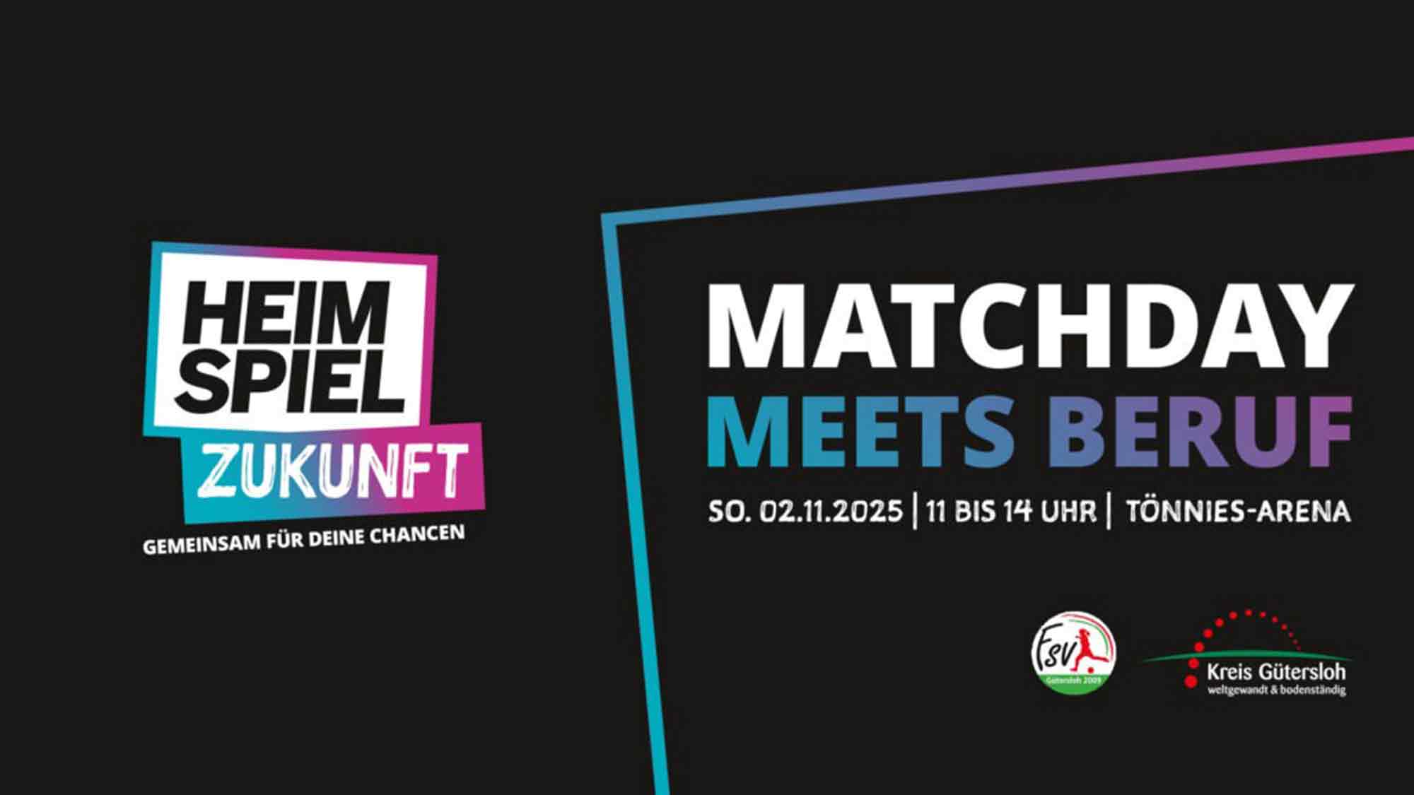 FSV Gütersloh: Berufsorientierung trifft Fußball – »Matchday meets Beruf« und Topspiel gegen Borussia Dortmund FSV Gütersloh: Berufsorientierung trifft Fußball – »Matchday meets Beruf« und Topspiel gegen Borussia Dortmund