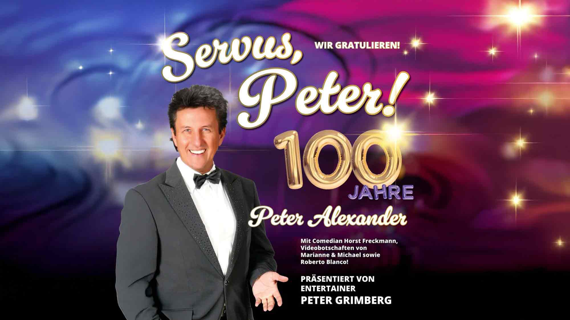 Heinz Hilpert Theater Lünen: Servus Peter, wir gratulieren! Eine Hommage – 100 Jahre Peter Alexander, 8. Februar 2026 Heinz Hilpert Theater Lünen: Servus Peter, wir gratulieren! Eine Hommage – 100 Jahre Peter Alexander, 8. Februar 2026