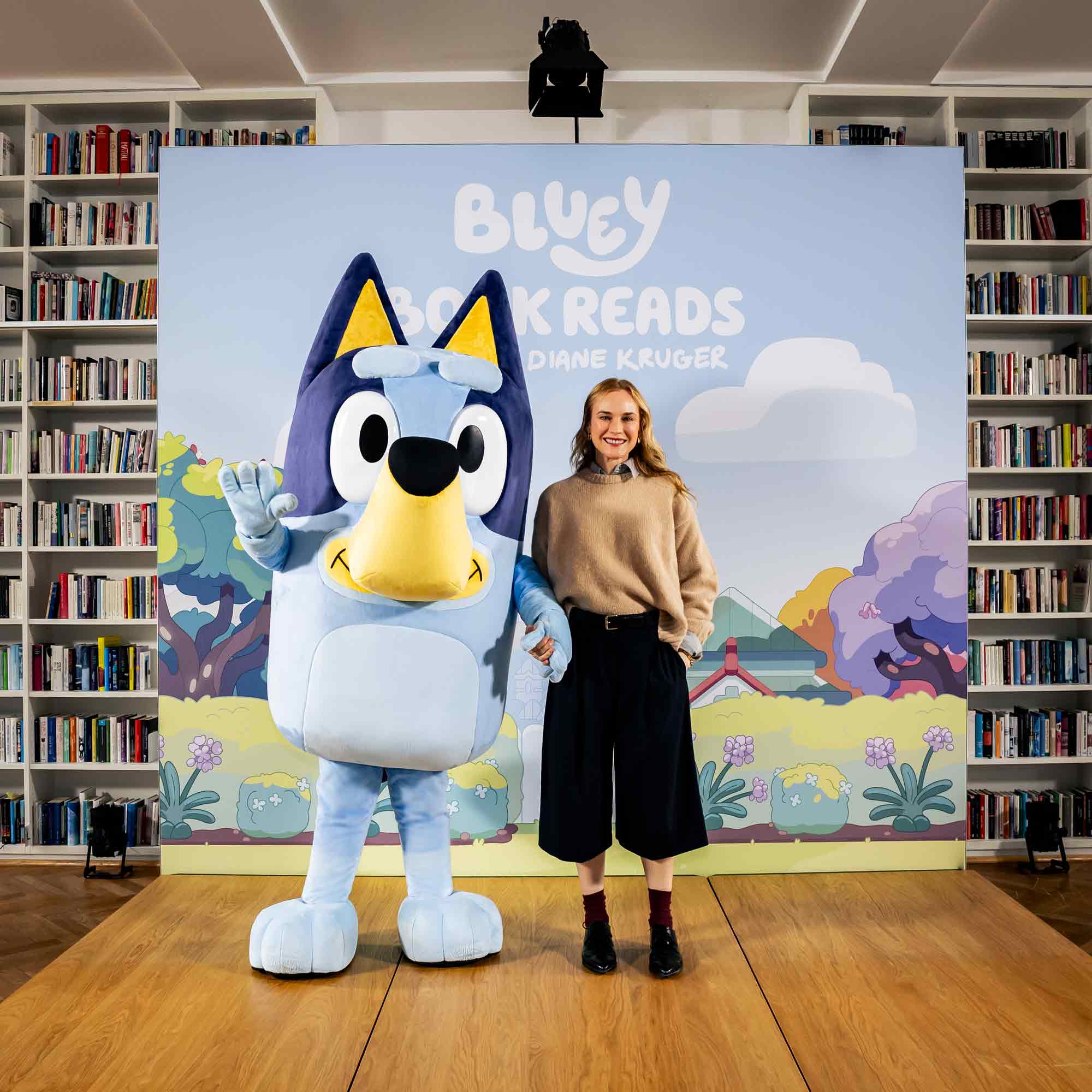 Hollywood Star Diane Kruger erweckt Bluey Book Reads für Familien in München zum Leben