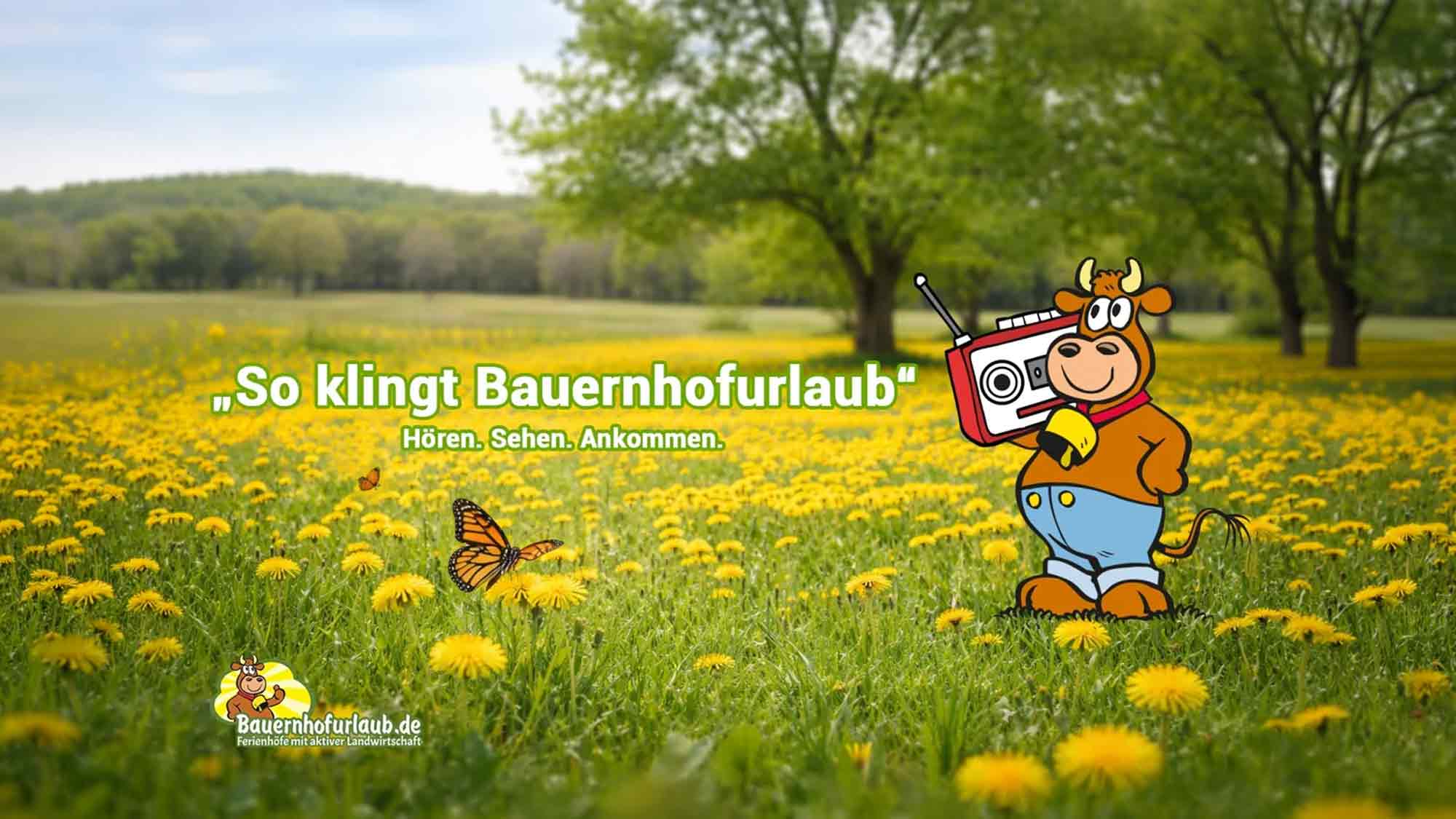 »bauernhofurlaub.de« veröffentlicht eigenen Song: »So klingt Bauernhofurlaub« – Hommage an Gastgeberhöfe »bauernhofurlaub.de« veröffentlicht eigenen Song: »So klingt Bauernhofurlaub« – Hommage an Gastgeberhöfe