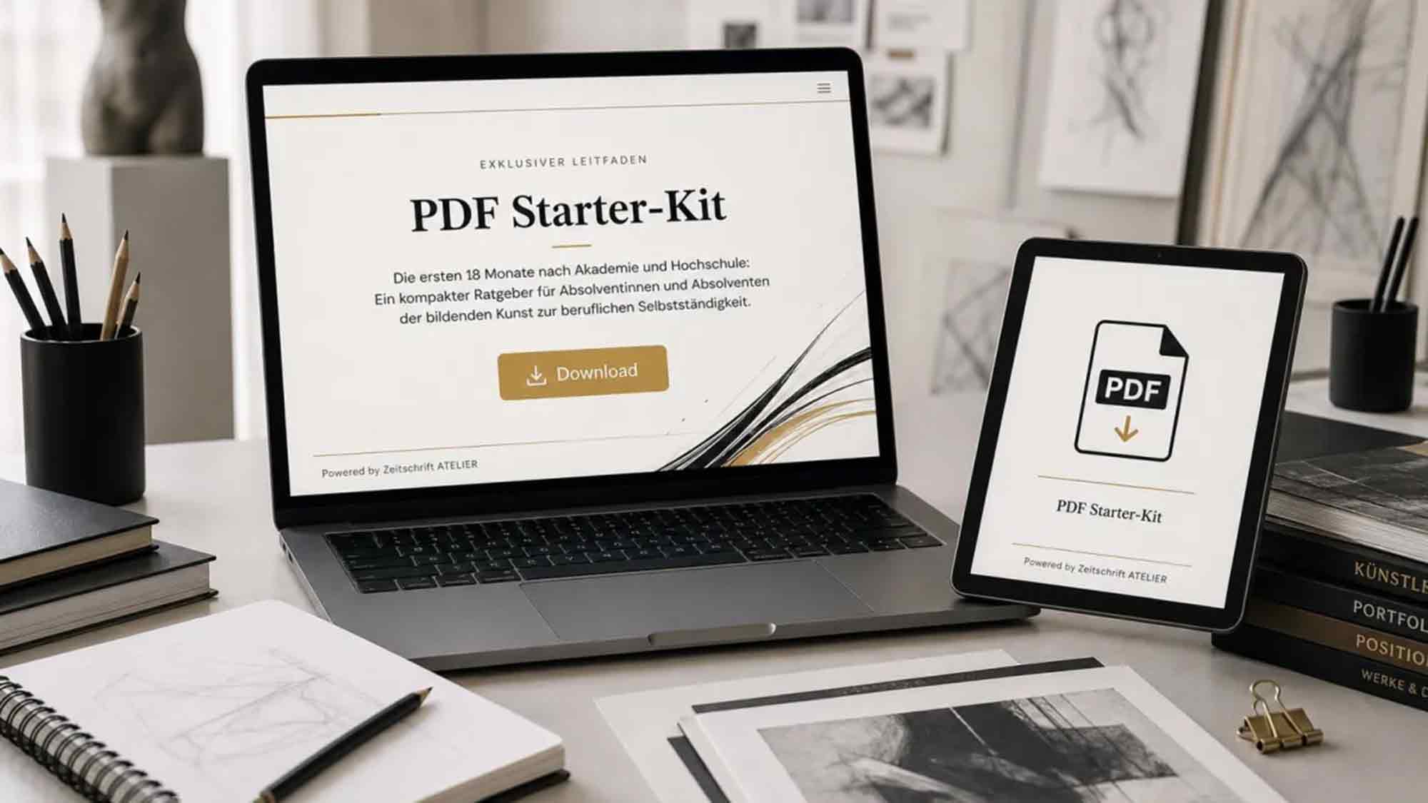 Atelier Verlag veröffentlicht kostenloses Starter-Kit für Kunst-Absolventen Atelier Verlag veröffentlicht kostenloses Starter-Kit für Kunst-Absolventen