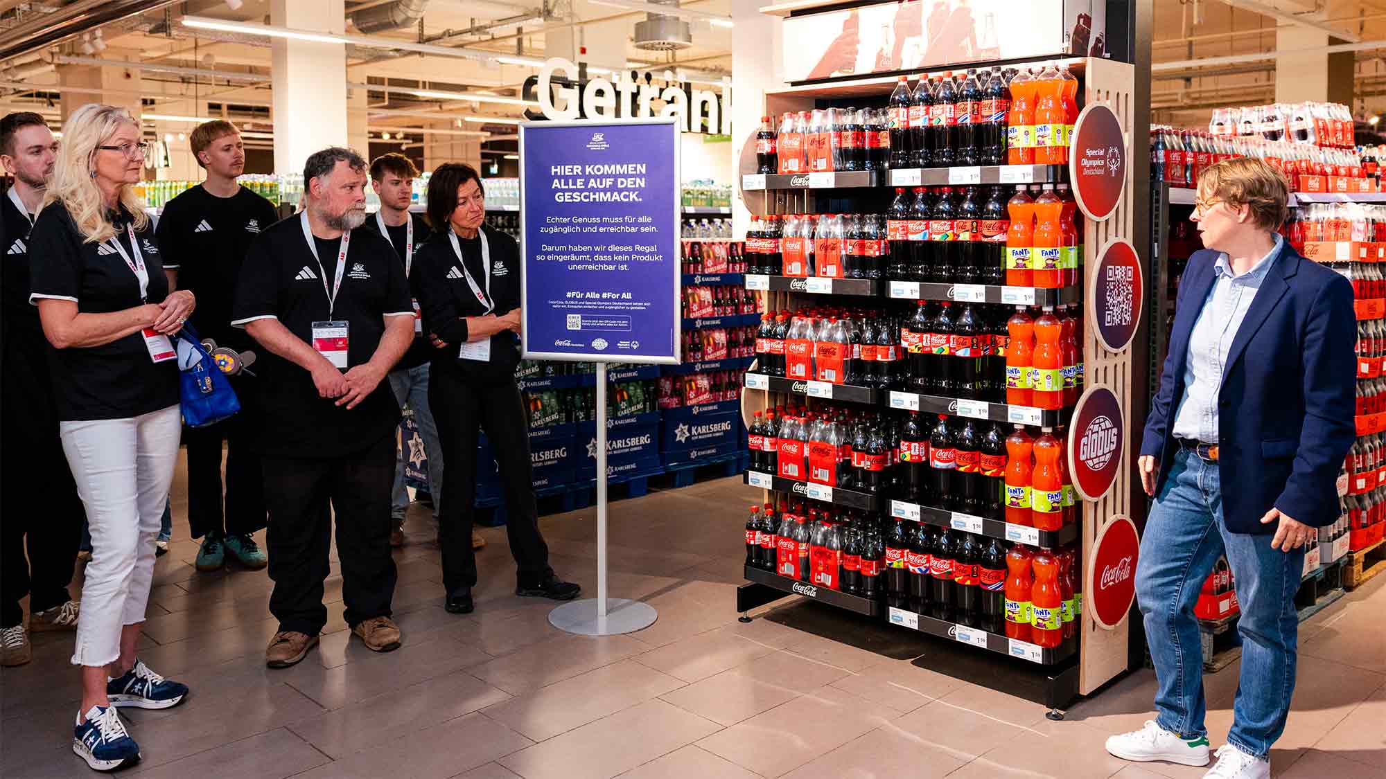 Coca Cola, »Globus« und »Special Olympics Deutschland« starten Pilotprojekt für einfacheres und zugänglicheres Einkaufen Coca Cola, »Globus« und »Special Olympics Deutschland« starten Pilotprojekt für einfacheres und zugänglicheres Einkaufen