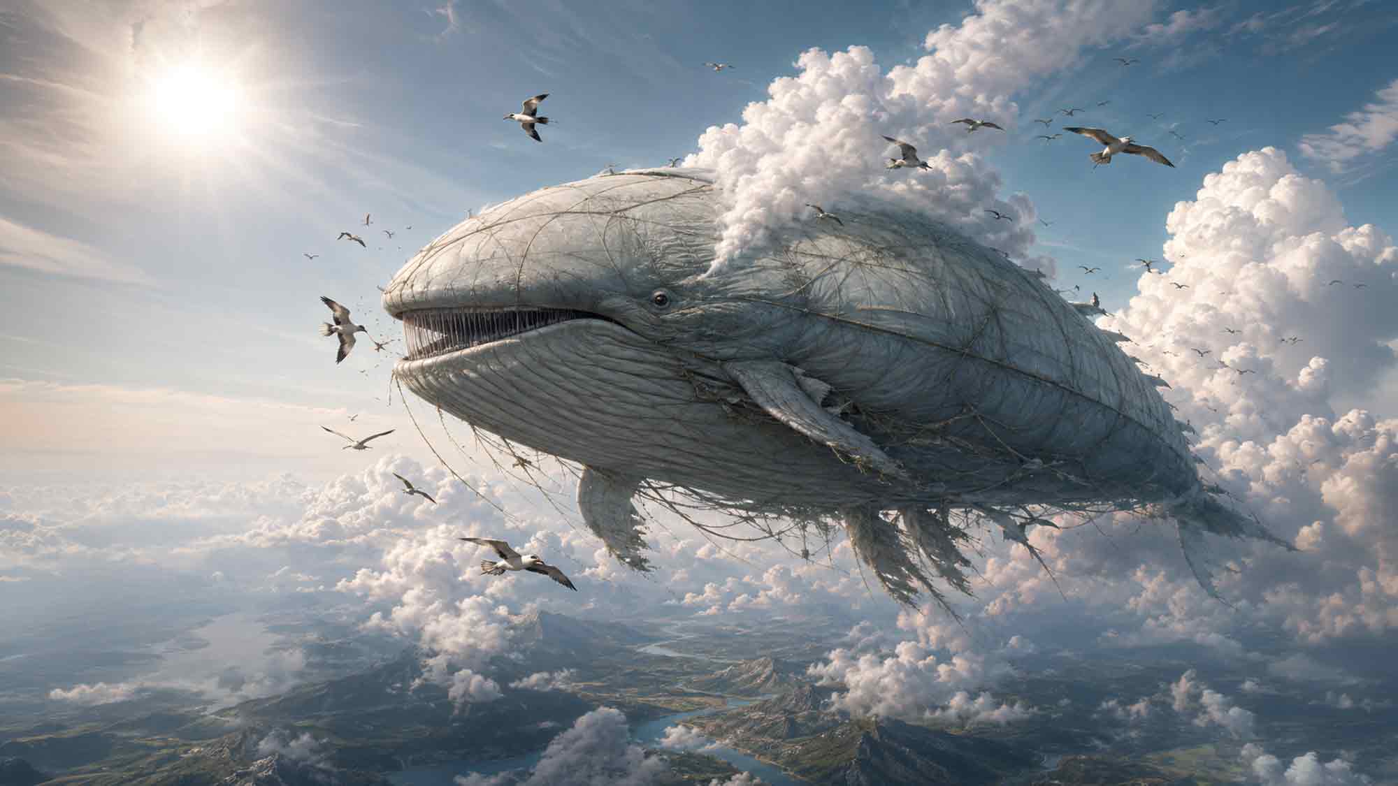 Hydrocetus nubilis – der fliegende, vogelfressende, wolkentrinkende Wasserstoffballonwal Hydrocetus nubilis – der fliegende, vogelfressende, wolkentrinkende Wasserstoffballonwal