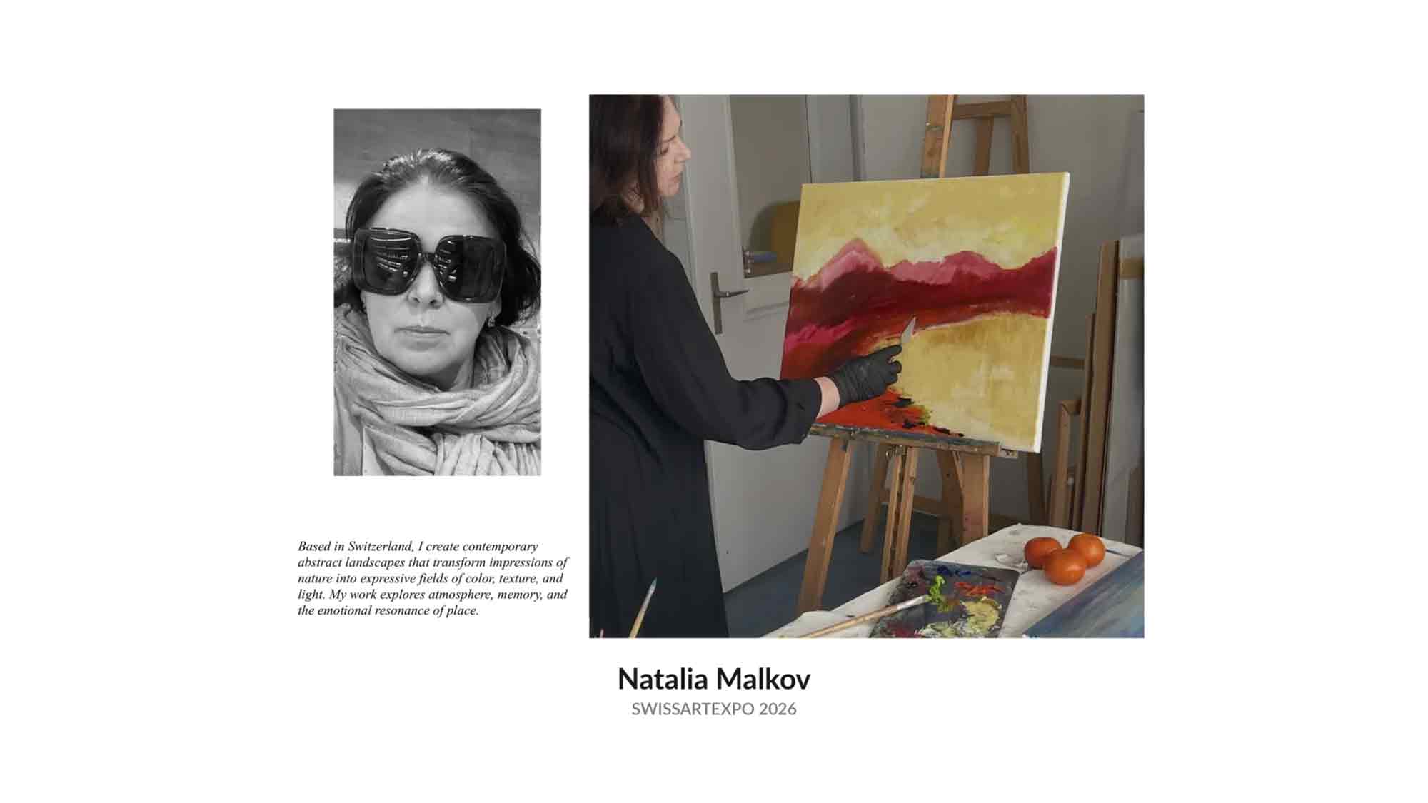 Natalia Malkov bringt die emotionale Kraft von Licht und Farbe an die »Swissartexpo 2026«