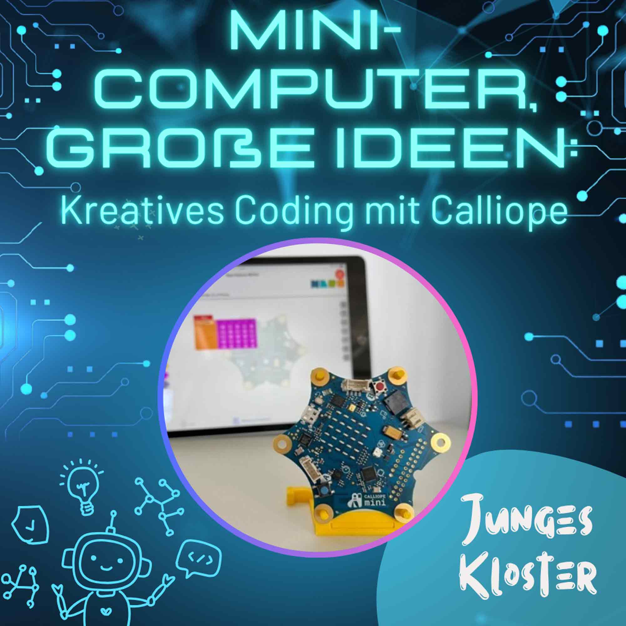 Kloster Wiedenbrück: »Junges Kloster«, »Mini Computer, große Ideen«, 18. August 2026