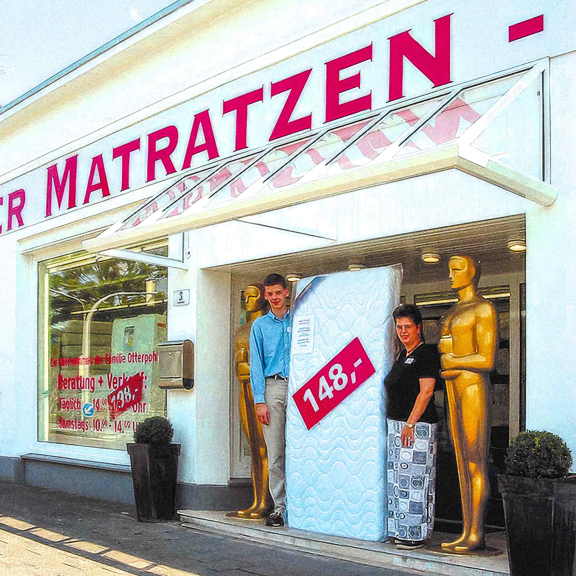 KWS History: Stadtgeschichte Gütersloh – Neueröffnung »Gütersloher Matratzenkauf« Otterpohl (2002) KWS History: Stadtgeschichte Gütersloh – Neueröffnung »Gütersloher Matratzenkauf« Otterpohl (2002)