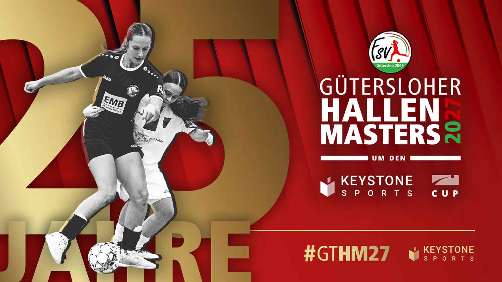 25 Jahre »Gütersloher Hallenmasters«: Deutschlands größtes B Juniorinnen Hallenturnier feiert Jubiläum 25 Jahre »Gütersloher Hallenmasters«: Deutschlands größtes B Juniorinnen Hallenturnier feiert Jubiläum