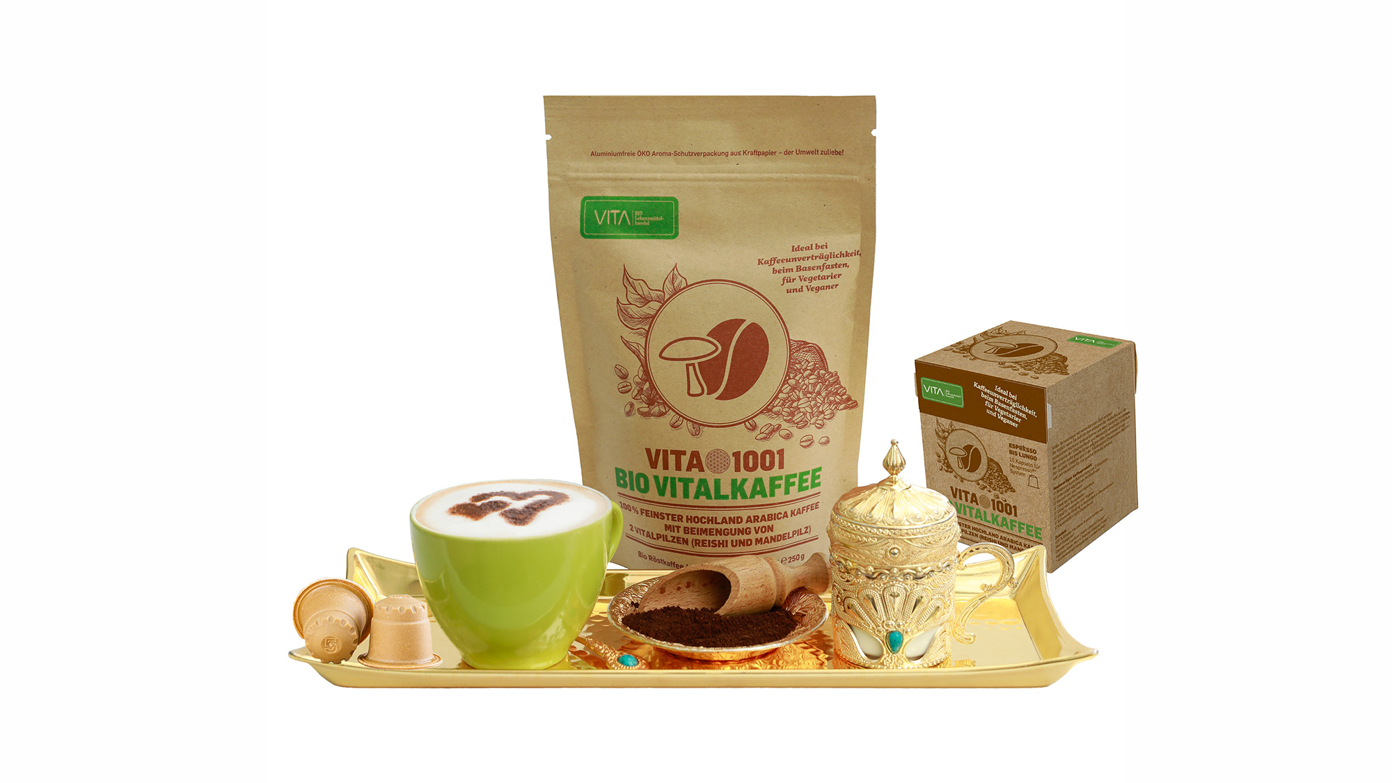 Der »VITA1001 Bio Vitalkaffee«: Premium Genuss mit Herz und Idee Der »VITA1001 Bio Vitalkaffee«: Premium Genuss mit Herz und Idee