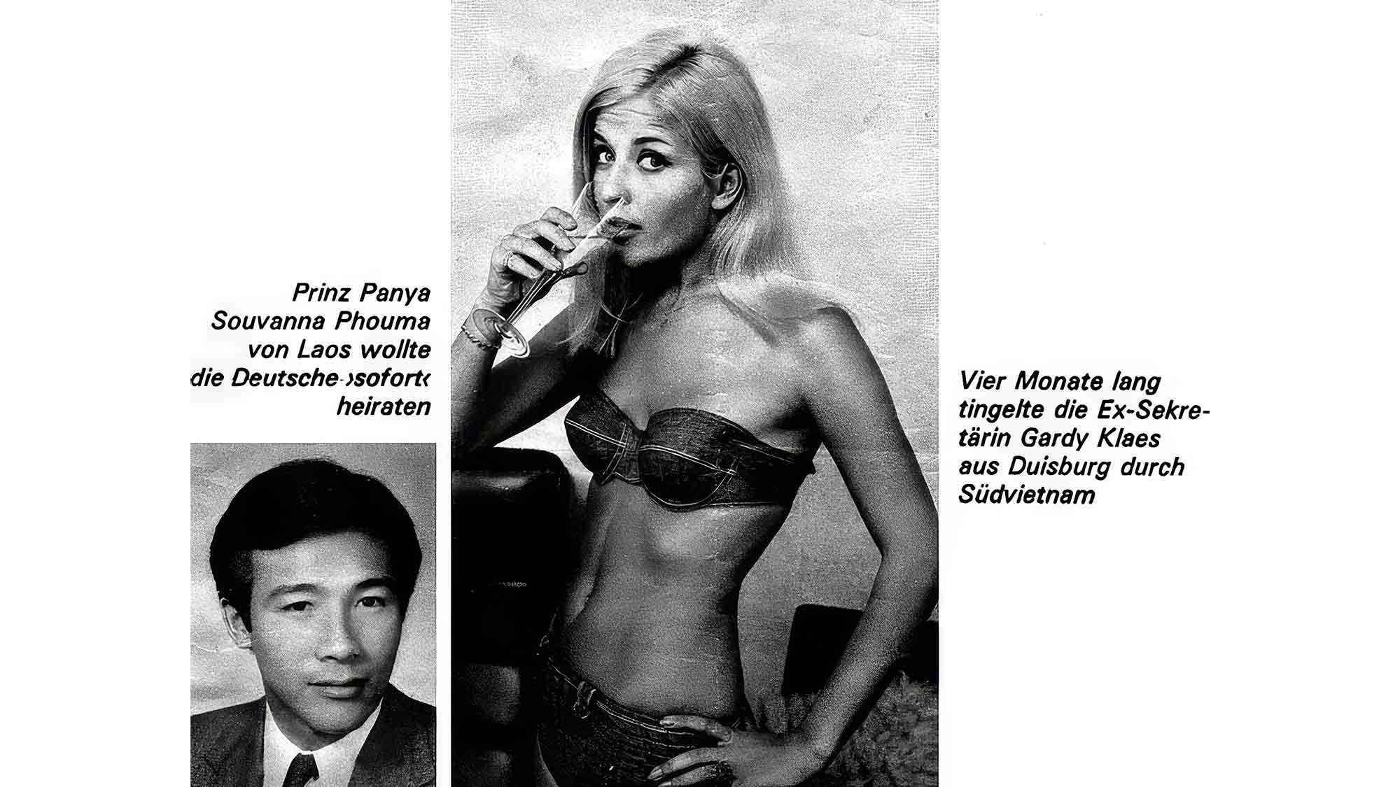 NOW Commons: Kosmetik Ikone Gardy Kleinemas und Prinz Panya Souvanna Phouma von Laos NOW Commons: Kosmetik Ikone Gardy Kleinemas und Prinz Panya Souvanna Phouma von Laos