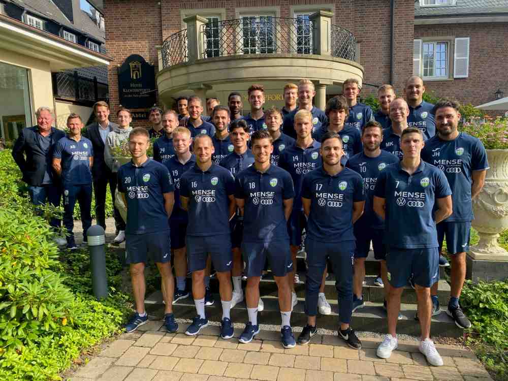 Trainingslager in Marienfeld: Der FC Gütersloh bereitet sich in der Hotel-Residence Klosterpforte vor