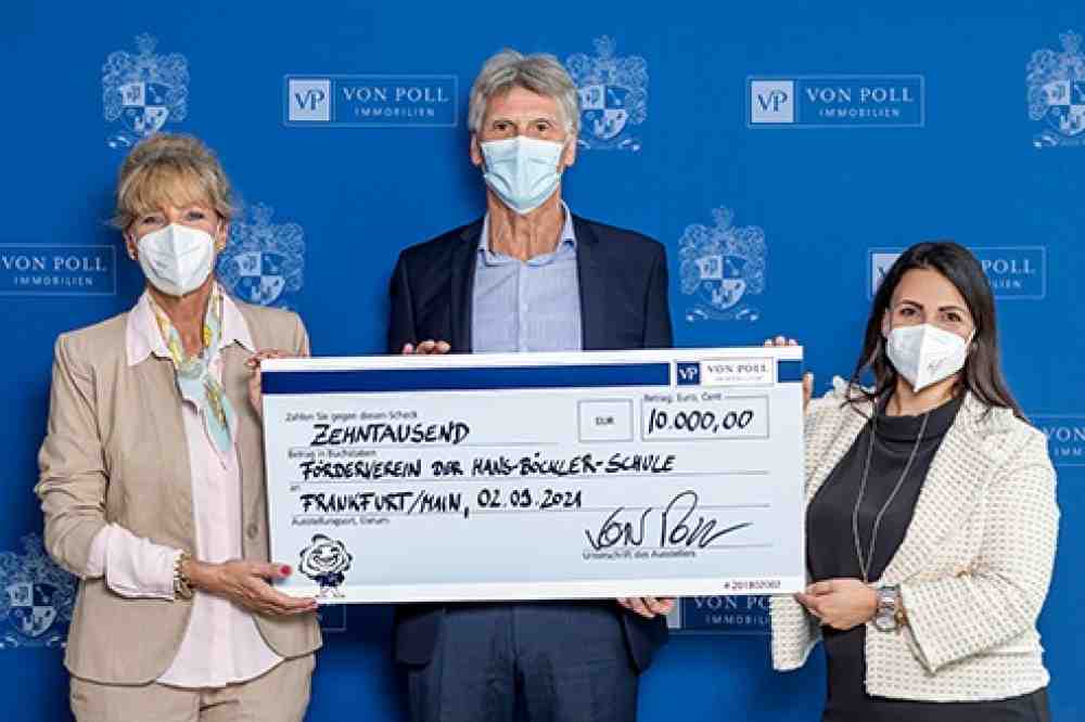 Immobilien in Gütersloh: Von-Poll-Immobilien spendet 10.000 Euro an den Förderverein der Hans-Böckler-Schule Immobilien in Gütersloh: Von-Poll-Immobilien spendet 10.000 Euro an den Förderverein der Hans-Böckler-Schule