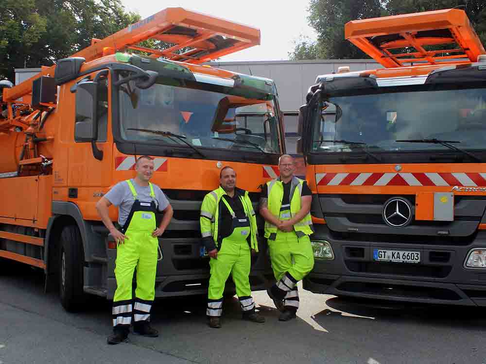 Ganzer Einsatz in Hochwassergebieten: Mitarbeiter des Klärwerks Putzhagen in Gütersloh helfen in Rheinland-Pfalz Ganzer Einsatz in Hochwassergebieten: Mitarbeiter des Klärwerks Putzhagen in Gütersloh helfen in Rheinland-Pfalz