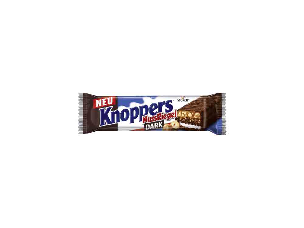 »Neuer. Darker. Lecker.« – für Knoppers-Fans gibt es jetzt den Nuss-Riegel »DARK« mit dunkler Milchschokolade »Neuer. Darker. Lecker.« – für Knoppers-Fans gibt es jetzt den Nuss-Riegel »DARK« mit dunkler Milchschokolade