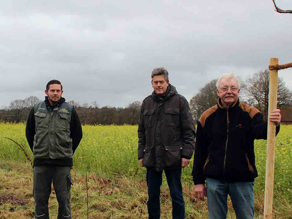 Gütersloh: 32 neue Stadtbäume am Nottebrocksweg, Reinhard Welpmann schenkt Stadt Gütersloh einen Streifen Land für neue Straßenbäume Gütersloh: 32 neue Stadtbäume am Nottebrocksweg, Reinhard Welpmann schenkt Stadt Gütersloh einen Streifen Land für neue Straßenbäume