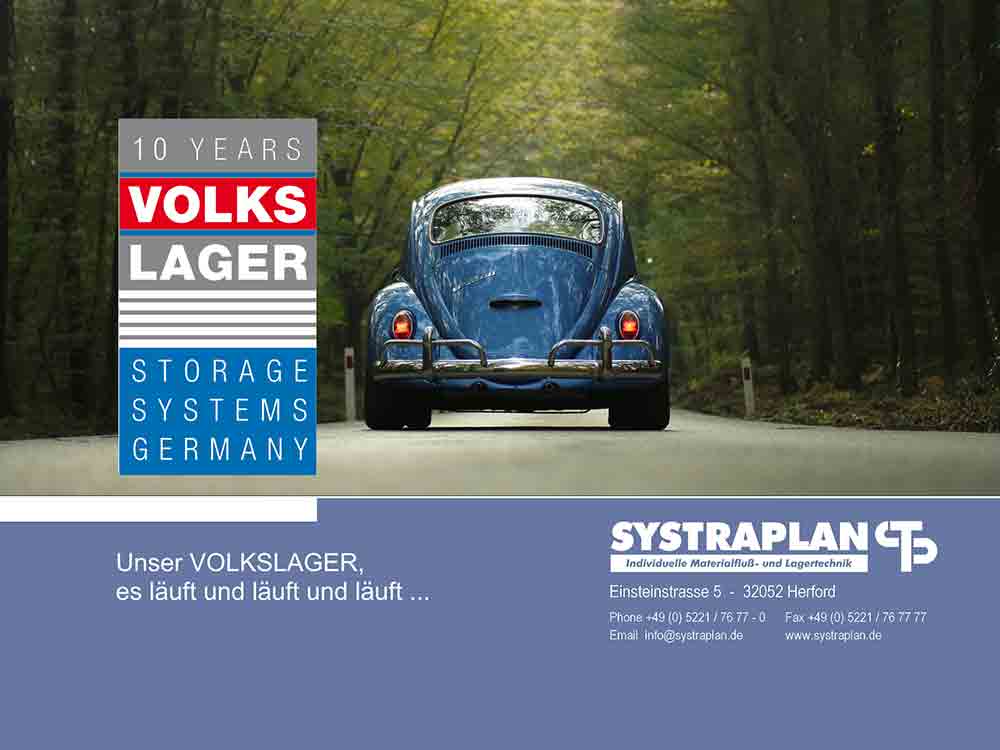 Systraplans Volkslager, eine Erfolgsgeschichte, 10 Jahre kostengünstiges Hochregallager zum Kommissionieren von Platten Systraplans Volkslager, eine Erfolgsgeschichte, 10 Jahre kostengünstiges Hochregallager zum Kommissionieren von Platten