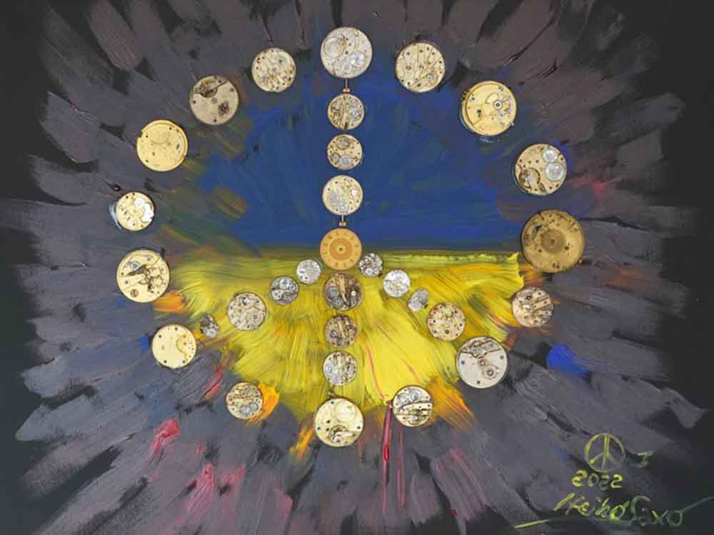 Saxo Bank of Art, Value Coin auf dem Vormarsch, Peace Time neue Kreation von Heiko Saxo Saxo Bank of Art, Value Coin auf dem Vormarsch, Peace Time neue Kreation von Heiko Saxo