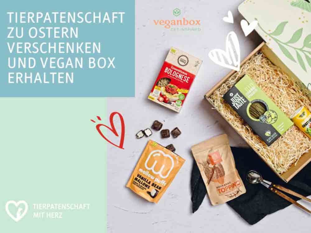 Das nachhaltigste Ostergeschenk für alle, die Tiere lieben, »Tierpatenschaft mit Herz« verschenken und gratis Überraschungsbox erhalten Das nachhaltigste Ostergeschenk für alle, die Tiere lieben, »Tierpatenschaft mit Herz« verschenken und gratis Überraschungsbox erhalten