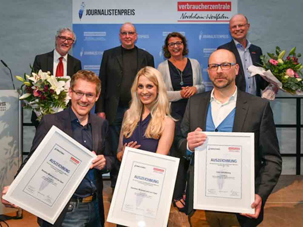 Besondere Berichterstattung zu Verbraucherthemen ausgezeichnet, wenn Journalismus Augenhöhe herstellt, Verbraucherzentrale NRW verleiht erstmals Journalistenpreis Besondere Berichterstattung zu Verbraucherthemen ausgezeichnet, wenn Journalismus Augenhöhe herstellt, Verbraucherzentrale NRW verleiht erstmals Journalistenpreis