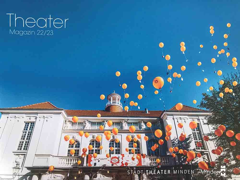 Da ist es, das neue, frische, luftige Theatermagazin 22/23 für die kommende Saison im Stadttheater Minden