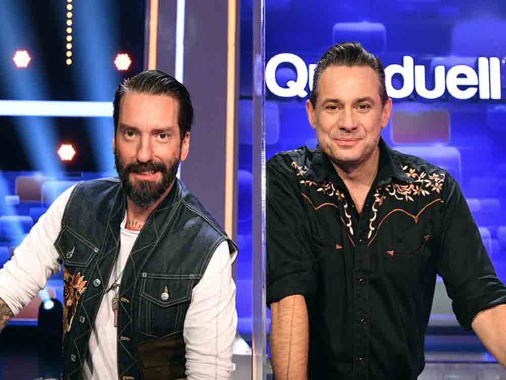 Rocken The Boss Hoss den »Quizduell Olymp«? Alec Völkel und Sascha Vollmer zu Gast bei Jörg Pilawa, Freitag, 6. Mai 2022 um 18.50 Uhr im Ersten