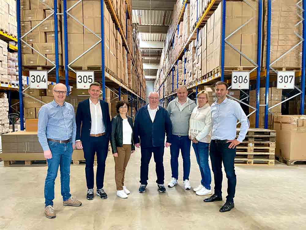 Rietberg, gut angekommen im neuen Logistikzentrum, Bürgermeister besucht Handelsunternehmen Vinnemeier Rietberg, gut angekommen im neuen Logistikzentrum, Bürgermeister besucht Handelsunternehmen Vinnemeier