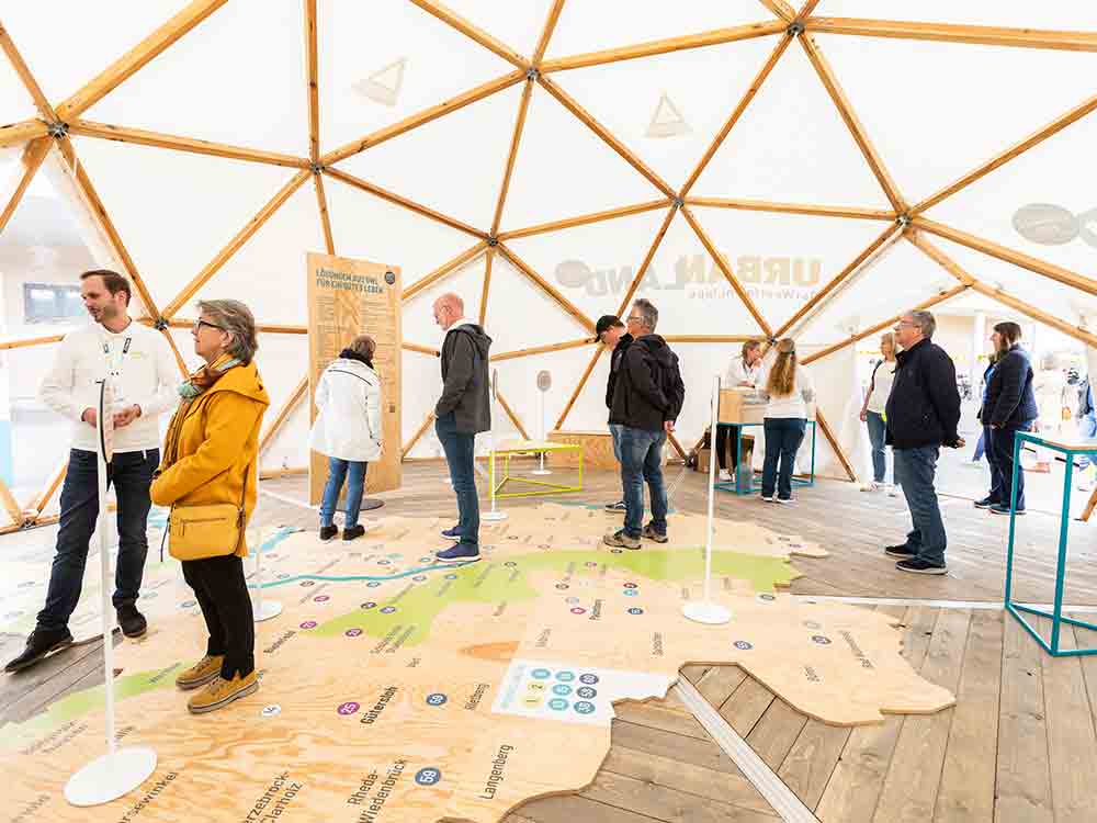 Bielefeld, Urban Land Fest auf dem Leineweber, Ostwestfalen-Lippe ist Schaufenster für gute Ideen, Modelle und Lösungen