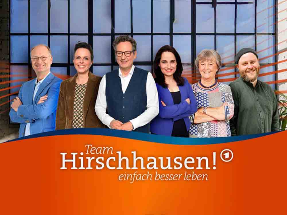 »Team Hirschhausen! Einfach besser leben«, 14 Folgen ab 25. Juli 2022, montags bis freitags 15.10 Uhr im Ersten »Team Hirschhausen! Einfach besser leben«, 14 Folgen ab 25. Juli 2022, montags bis freitags 15.10 Uhr im Ersten