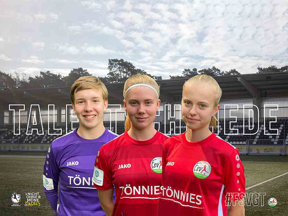 Gütersloh, Fußball, U 17 Talente Jäger, Schriek und Wahle, Sprung in den Zweitligakader zur Saison 2022/23, FSV Gütersloh Gütersloh, Fußball, U 17 Talente Jäger, Schriek und Wahle, Sprung in den Zweitligakader zur Saison 2022/23, FSV Gütersloh