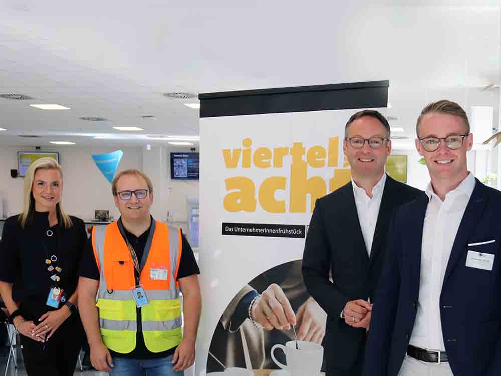 Rheda Wiedenbrück, »Viertelvoracht – das Unternehmerfrühstück für Aufgeweckte« zu Besuch beim Amazon Logistikzentrum