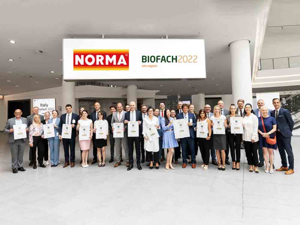 Norma erhält 241 DLG Medaillen auf der Biofach 2022 und ist erneut der beste Bio Händler Deutschlands Norma erhält 241 DLG Medaillen auf der Biofach 2022 und ist erneut der beste Bio Händler Deutschlands