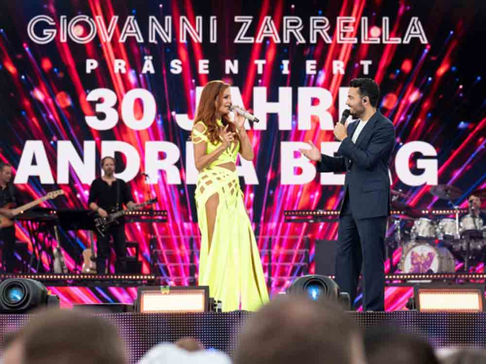 30 Jahre Andrea Berg, Giovanni Zarrella präsentiert im ZDF die Schlager Party des Sommers 2022