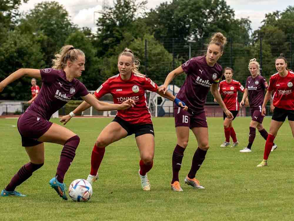 Gütersloh, Fußball, Testspielniederlage gegen Erstligist SGS Essen mit vielversprechenden Ansätzen Gütersloh, Fußball, Testspielniederlage gegen Erstligist SGS Essen mit vielversprechenden Ansätzen