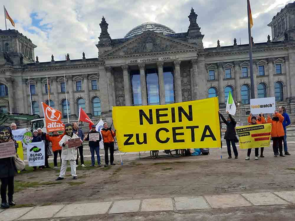 5 Jahre CETA, Foodwatch fordert Stopp der Ratifizierung und neues Handelsabkommen mit Kanada