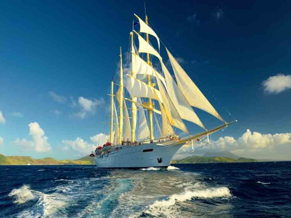 Kreuzfahrt, Star Clippers setzt mit weißen Segeln auf grüne Reisen, kostenfreies Wassersport Angebot in der Karibik Kreuzfahrt, Star Clippers setzt mit weißen Segeln auf grüne Reisen, kostenfreies Wassersport Angebot in der Karibik