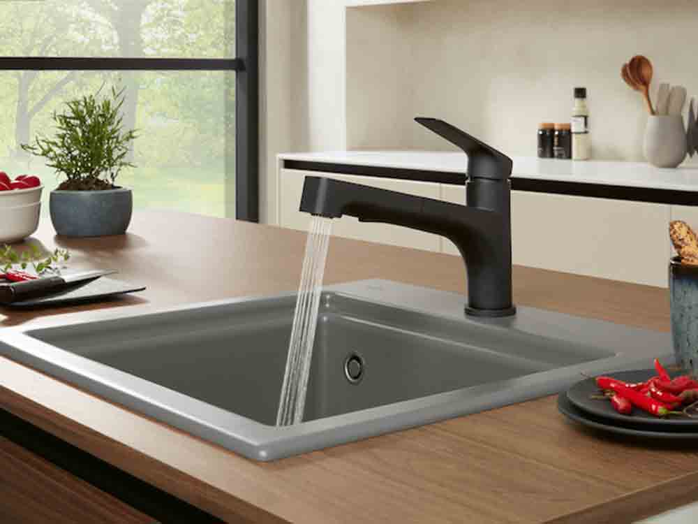 Villeroy & Boch, Küchengestaltung, Schwarz passt immer, neues Finish für Armaturen in Matt Black Villeroy & Boch, Küchengestaltung, Schwarz passt immer, neues Finish für Armaturen in Matt Black