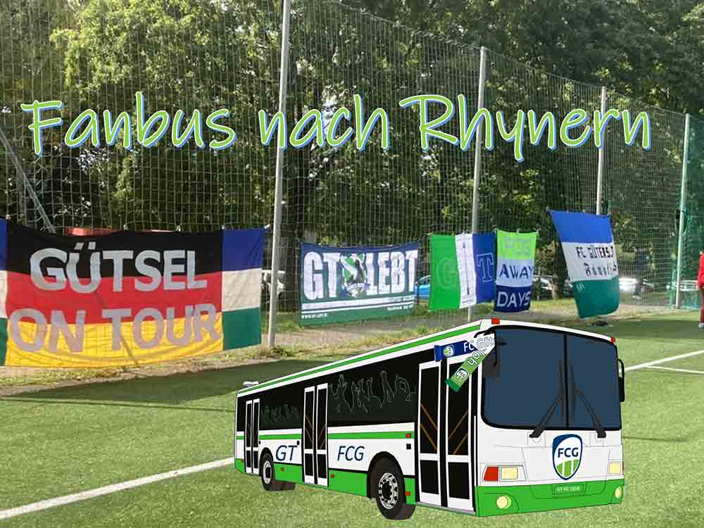 Fußball Gütersloh, FCG Fanbus fährt am Sonntag zum Topspiel bei Westfalia Rhynern Fußball Gütersloh, FCG Fanbus fährt am Sonntag zum Topspiel bei Westfalia Rhynern