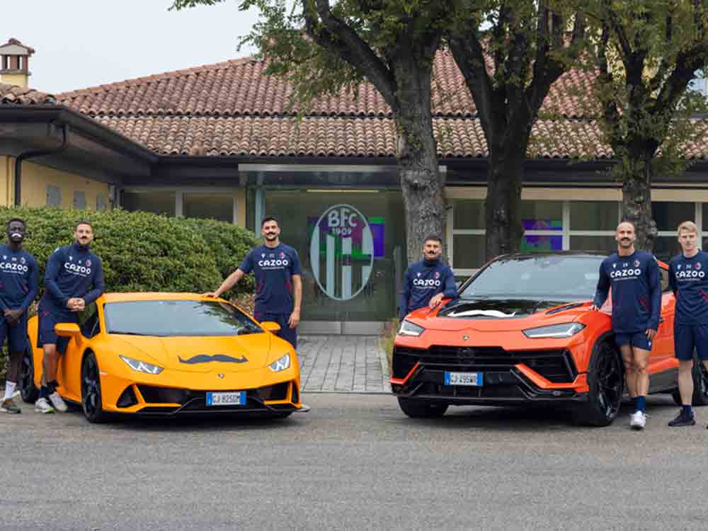 Automobili Lamborghini und der Bologna Football Club 1909 gemeinsam für Movember 2022 Automobili Lamborghini und der Bologna Football Club 1909 gemeinsam für Movember 2022