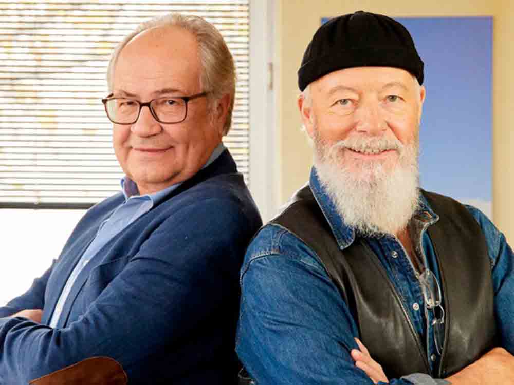 Die Rentnercops, von wegen Ruhestand: Bill Mockridge und Hartmut Volle ermitteln ab 15. Februar 2023 in 12 neuen Folgen im Ersten Die Rentnercops, von wegen Ruhestand: Bill Mockridge und Hartmut Volle ermitteln ab 15. Februar 2023 in 12 neuen Folgen im Ersten