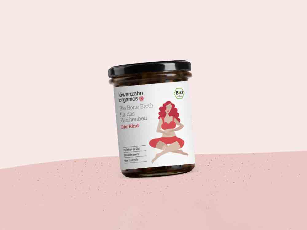Die Bio Bone Broth für Mamas im Wochenbett kommt, Löwenzahn Organics launcht neues Produkt für Mütter zur Stärkung nach der Geburt Die Bio Bone Broth für Mamas im Wochenbett kommt, Löwenzahn Organics launcht neues Produkt für Mütter zur Stärkung nach der Geburt