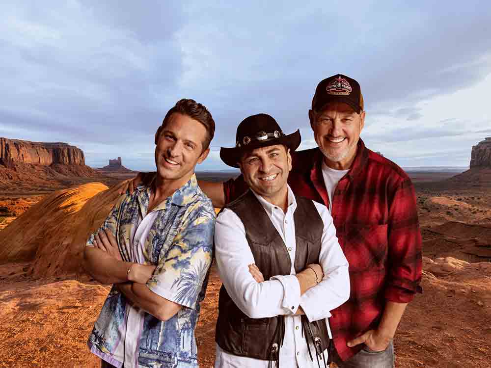 Frank Rosin, Alexander Kumptner und Ali Güngörmüş starten ihren Roadtrip Amerika am 9. Februar 2023 bei Kabel Eins