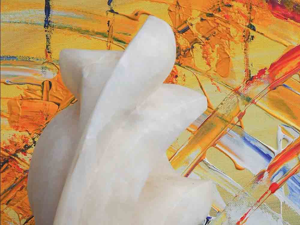2D, 3D, meist abstrakt, Ausstellung mit Skulpturen und Acrylbildern von Ulf Richter, Galerie in der Remise, Halle (Westfalen), 22. Januar bis 26. Februar 2023